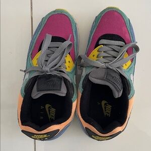 Nike Colorful Air Sneakers with Pink and Yellow